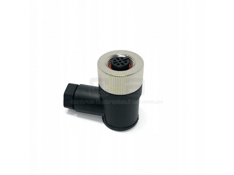 Wtyczka gniazdo kątowa do czujnika M12 4pin żeńska