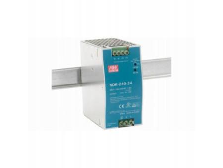 Zasilacz MeanWell NDR-240-24, DIN, 24V, 10A, 240W