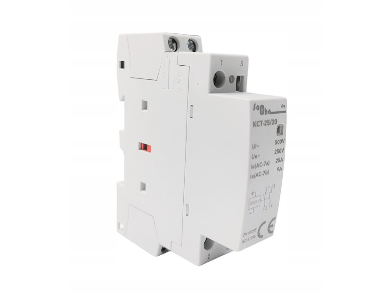 Stycznik modułowy KCT-25a/20 230VDC 2NO 1P