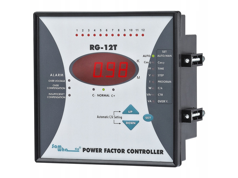 Regulatory współczynnika mocy 12 stopniowy kontroler mocy biernej 230V
