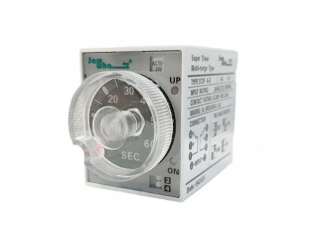 Przekaźnik czasowy wielofunkcyjny 24VAC/DC 0-60sek. z gniazdem