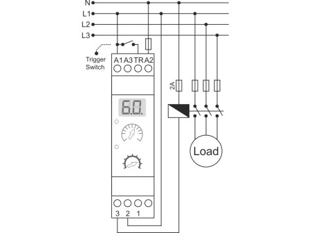 Przekaźnik czasowy dwufunkcyjny LED 24/230V opóźnione wyłączenie/załączenie